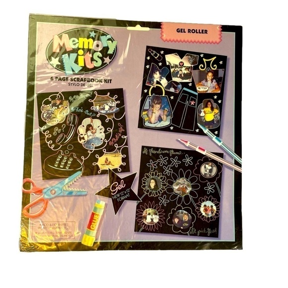 MEMORY KITS - 6 Page Gel Roller Scrapbook Kit - NEW - Picture 1 of 3